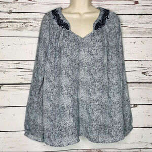 Stitch Fix Skies Are Blue Long Sleeve Blouse